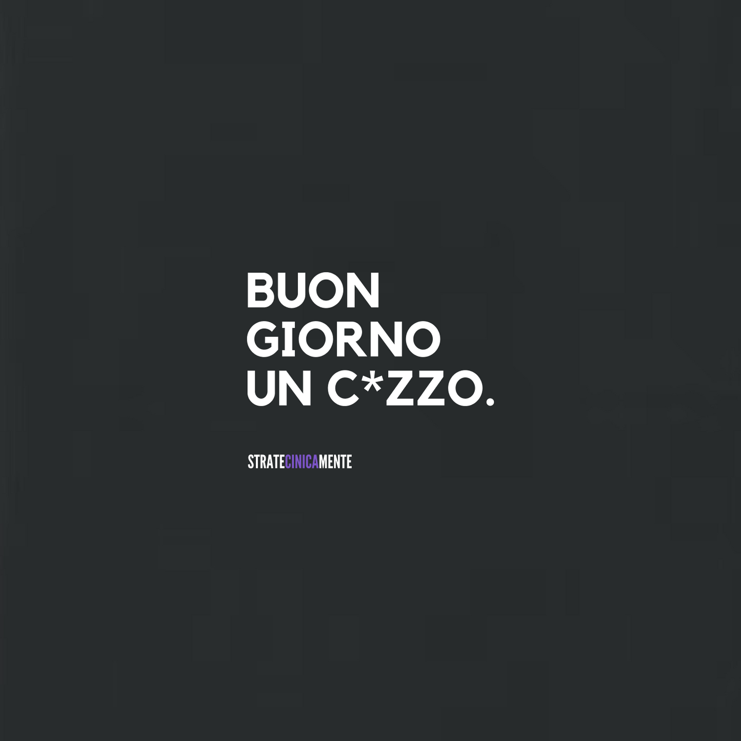 Felpa girocollo NON È UN BUONGIORNO