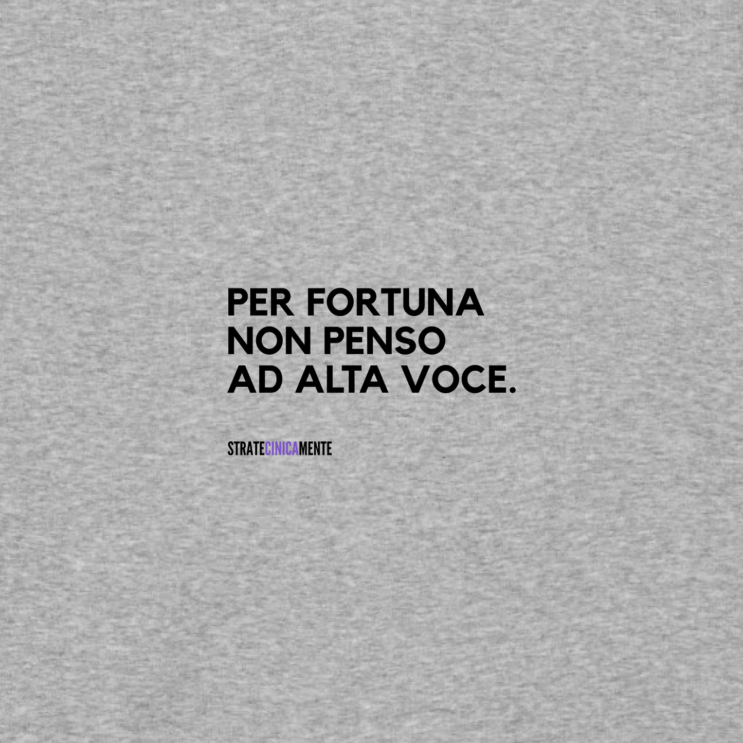 Felpa con cappuccio PENSO E NON PARLO