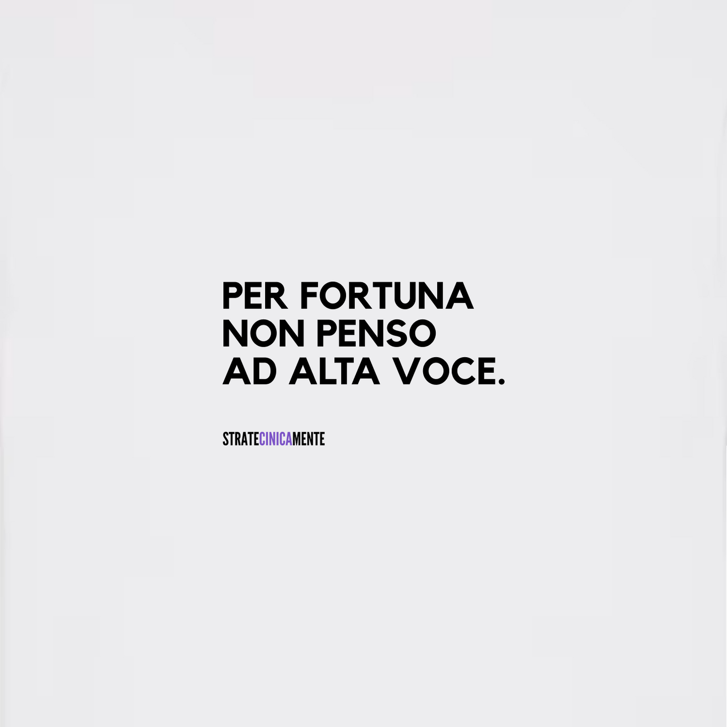 T-shirt PENSO E NON PARLO