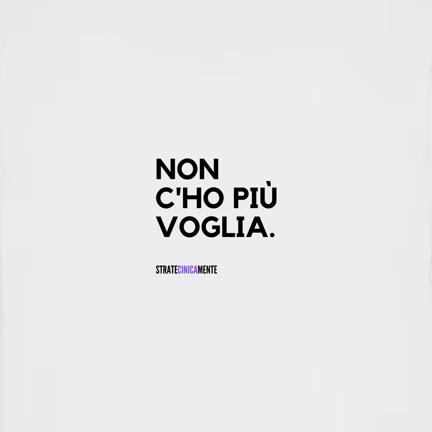 T-shirt ZERO VOGLIA