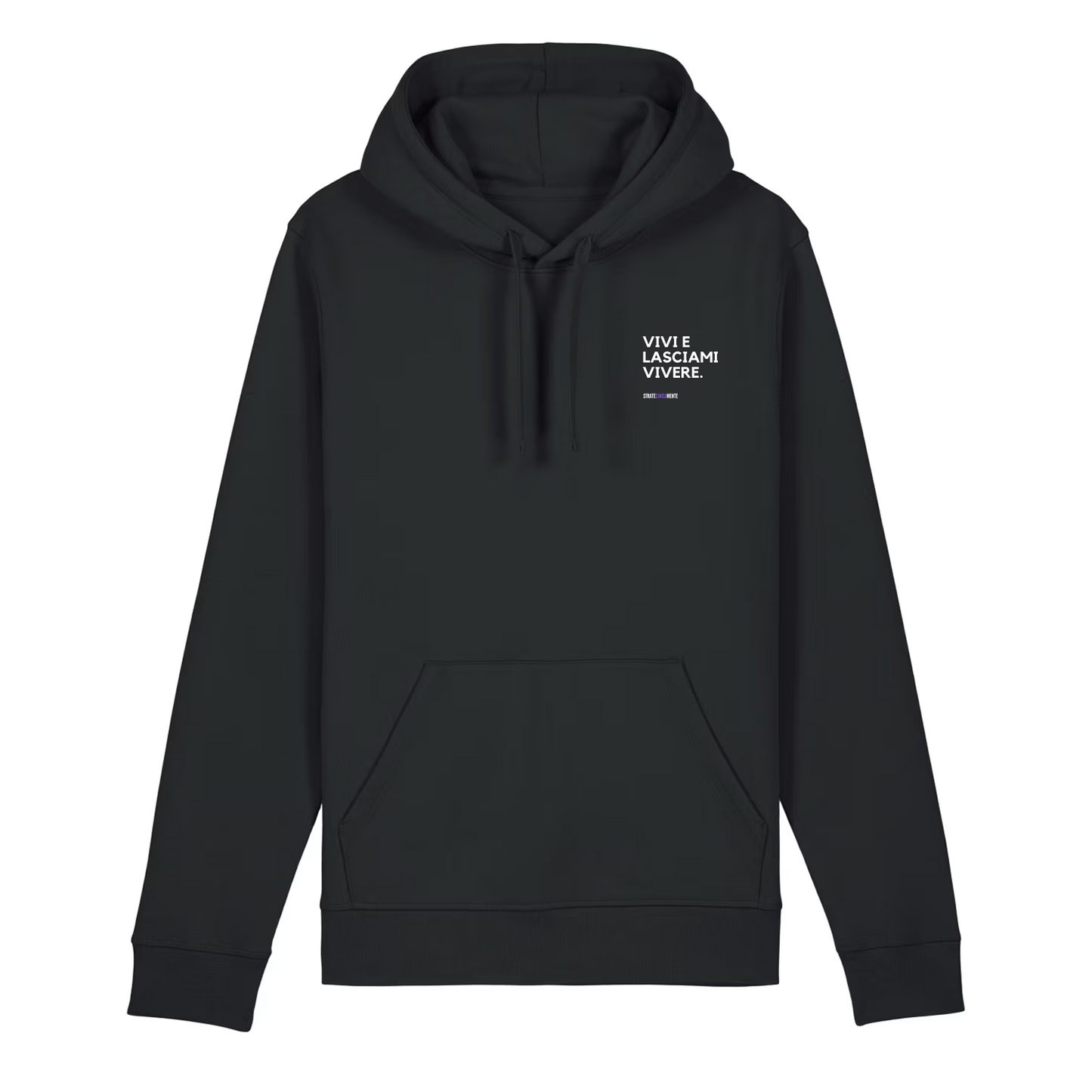 Felpa con cappuccio VIVI E LASCIAMI VIVERE