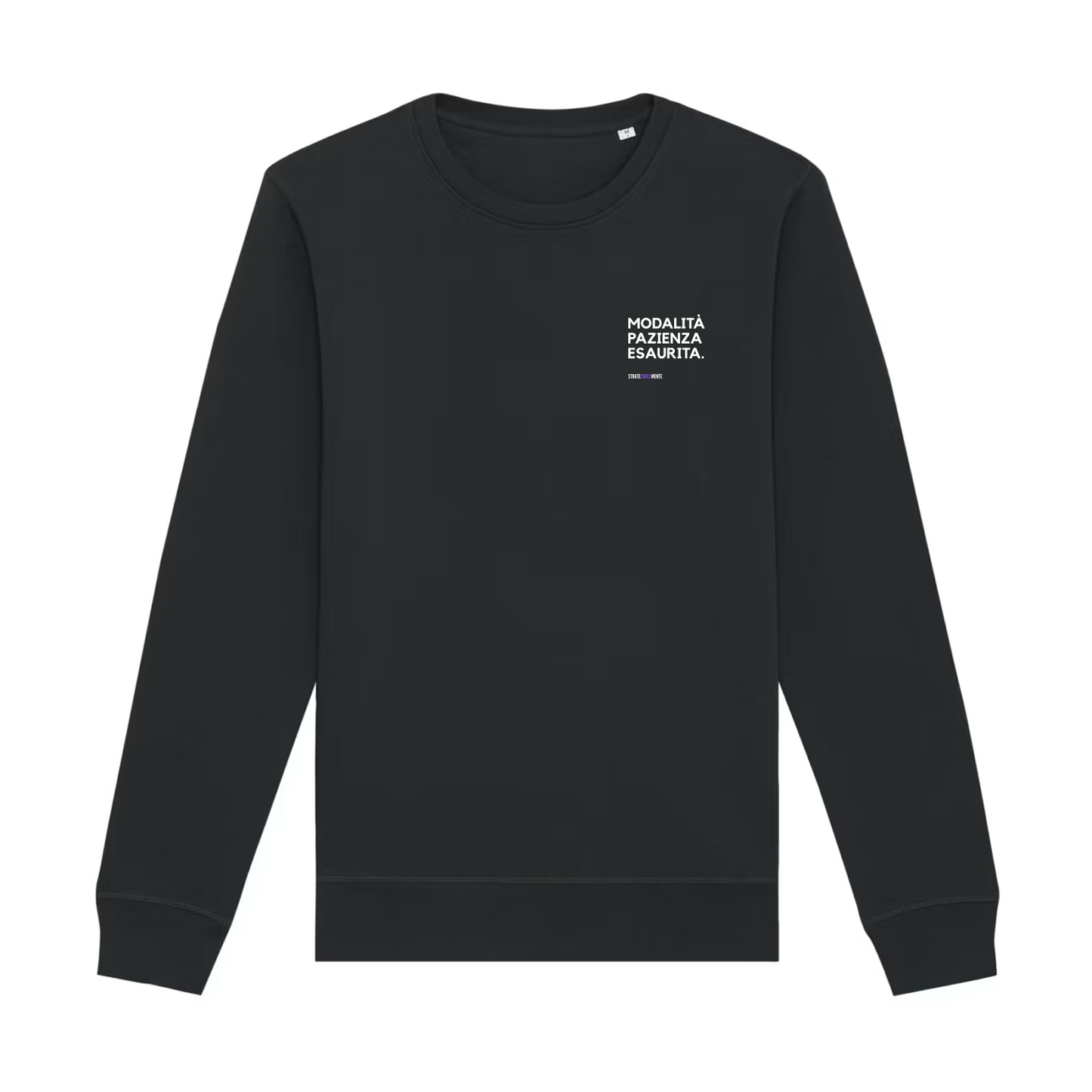 Felpa girocollo MODALITÀ PAZIENZA ESAURITA
