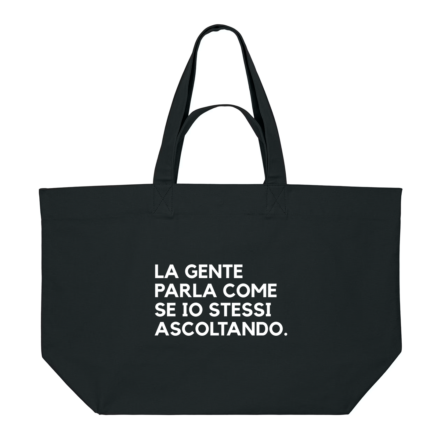 Shopping Bag LA GENTE PARLA COME SE IO STESSI ASCOLTANDO