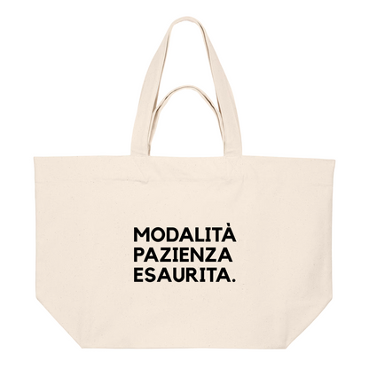 Shopping Bag MODALITÀ PAZIENZA ESAURITA