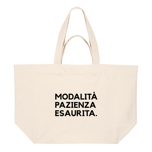 Shopping Bag MODALITÀ PAZIENZA ESAURITA