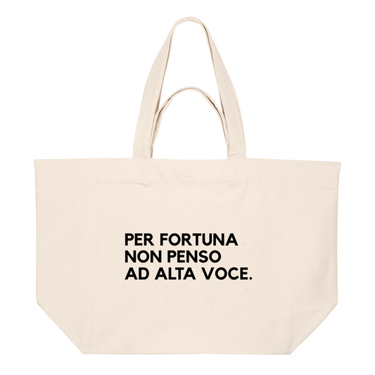 Shopping Bag PER FORTUNA NON PENSO AD ALTA VOCE