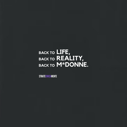 Felpa girocollo BACK TO REALITY