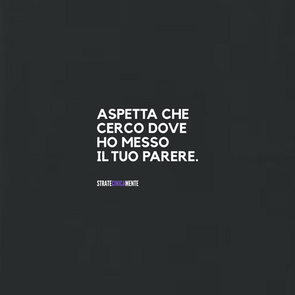 Felpa girocollo IL TUO PARERE