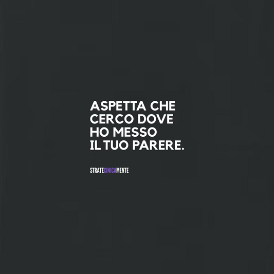 Felpa girocollo IL TUO PARERE