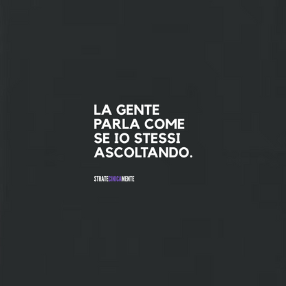Felpa girocollo NON ASCOLTO