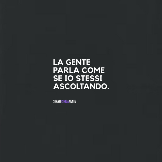 Felpa girocollo NON ASCOLTO
