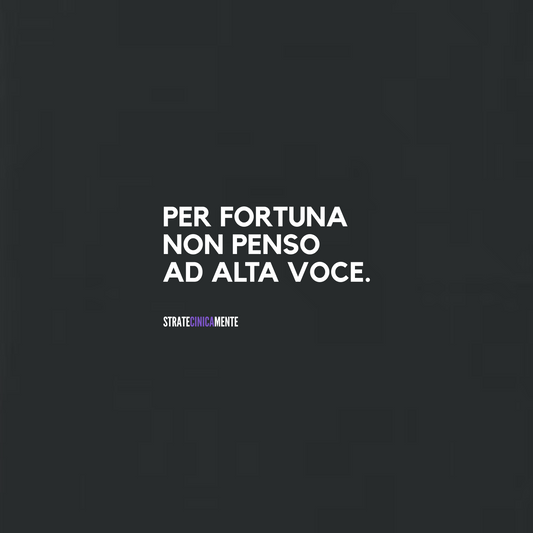 Felpa girocollo PENSO E NON PARLO