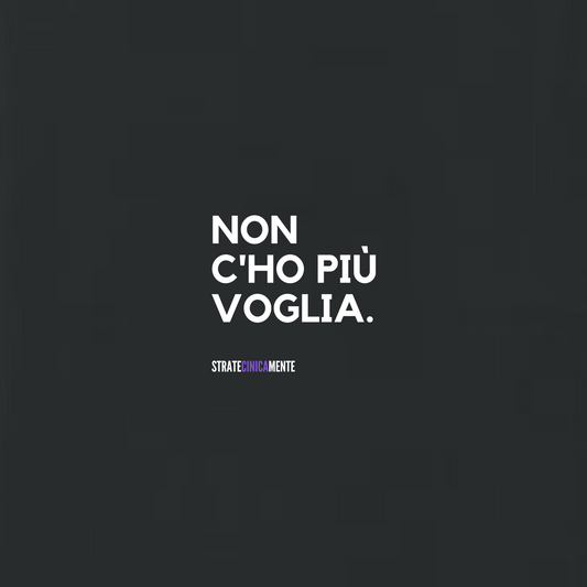 Felpa girocollo ZERO VOGLIA